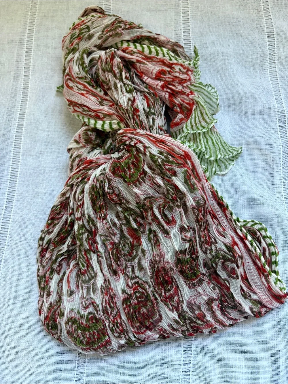 Art Studio NWT handcrafted Paisley Print Scarf.